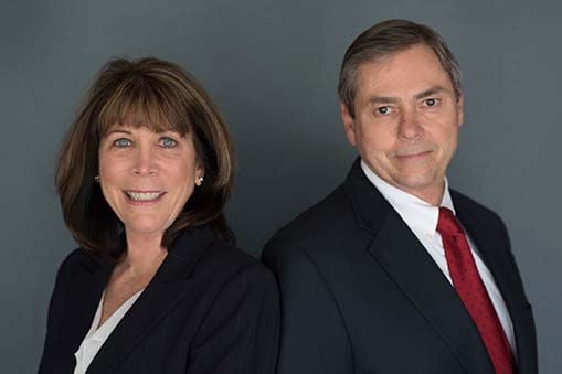 Photo of attorneys Edgar Nield and Gabrielle De Santis Nield